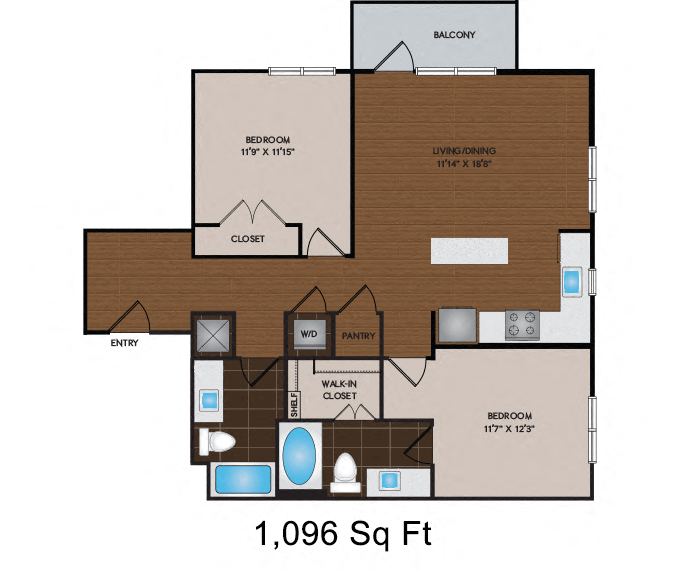 1019 - 1179 Sq Ft
