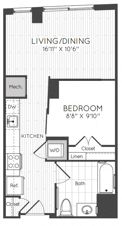 Apartment 0214 floorplan