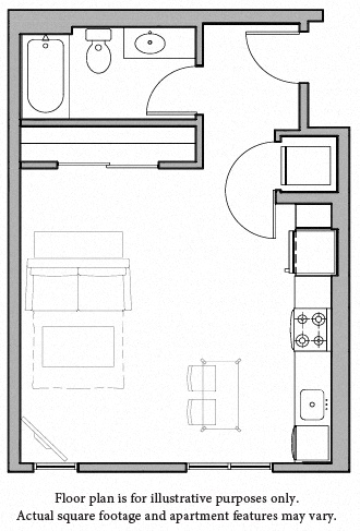 S8 Studio North Floorplan Image