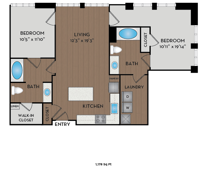 Floor Plans | Apartments in LoDo Denver, CO | TwentyOne01 ...