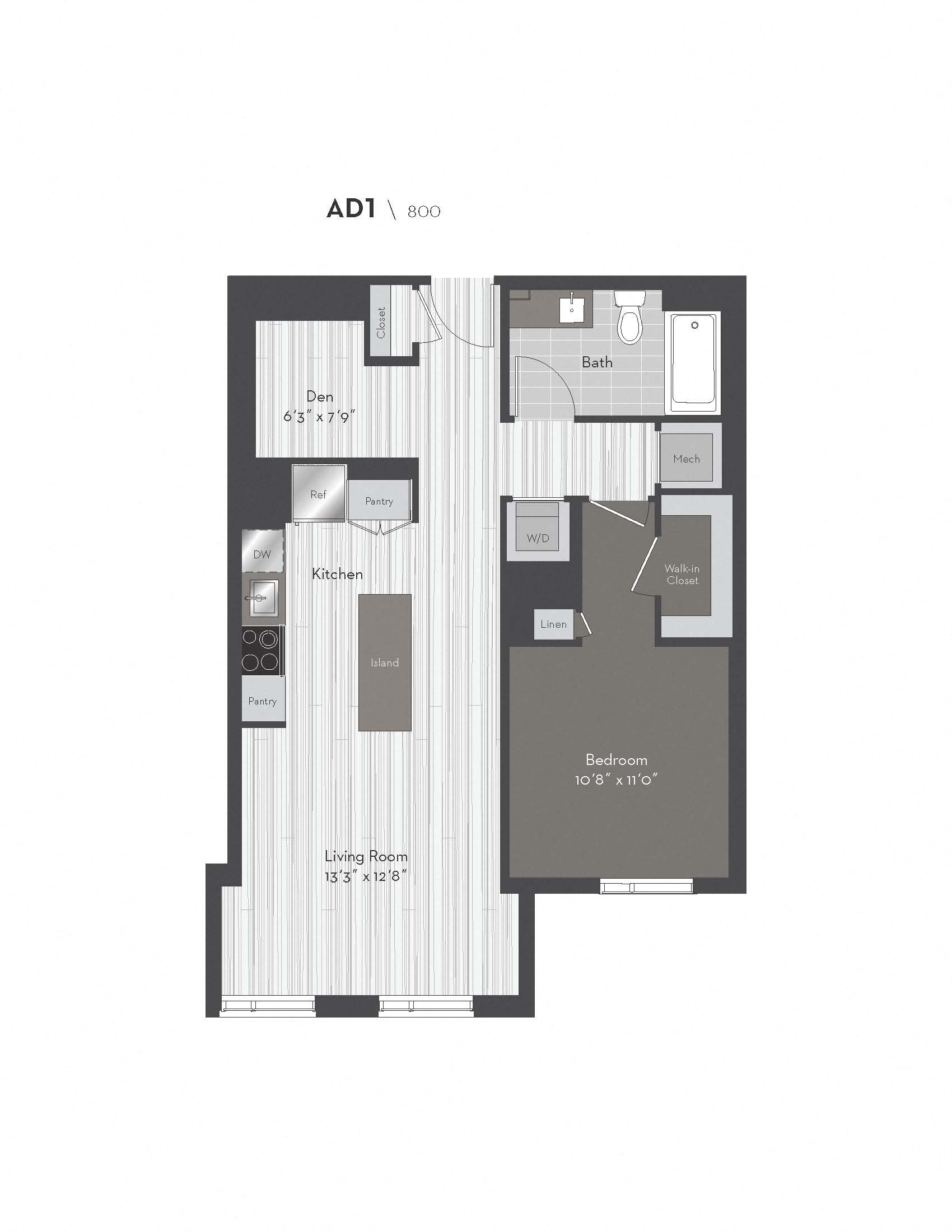 Apartment 1617 floorplan