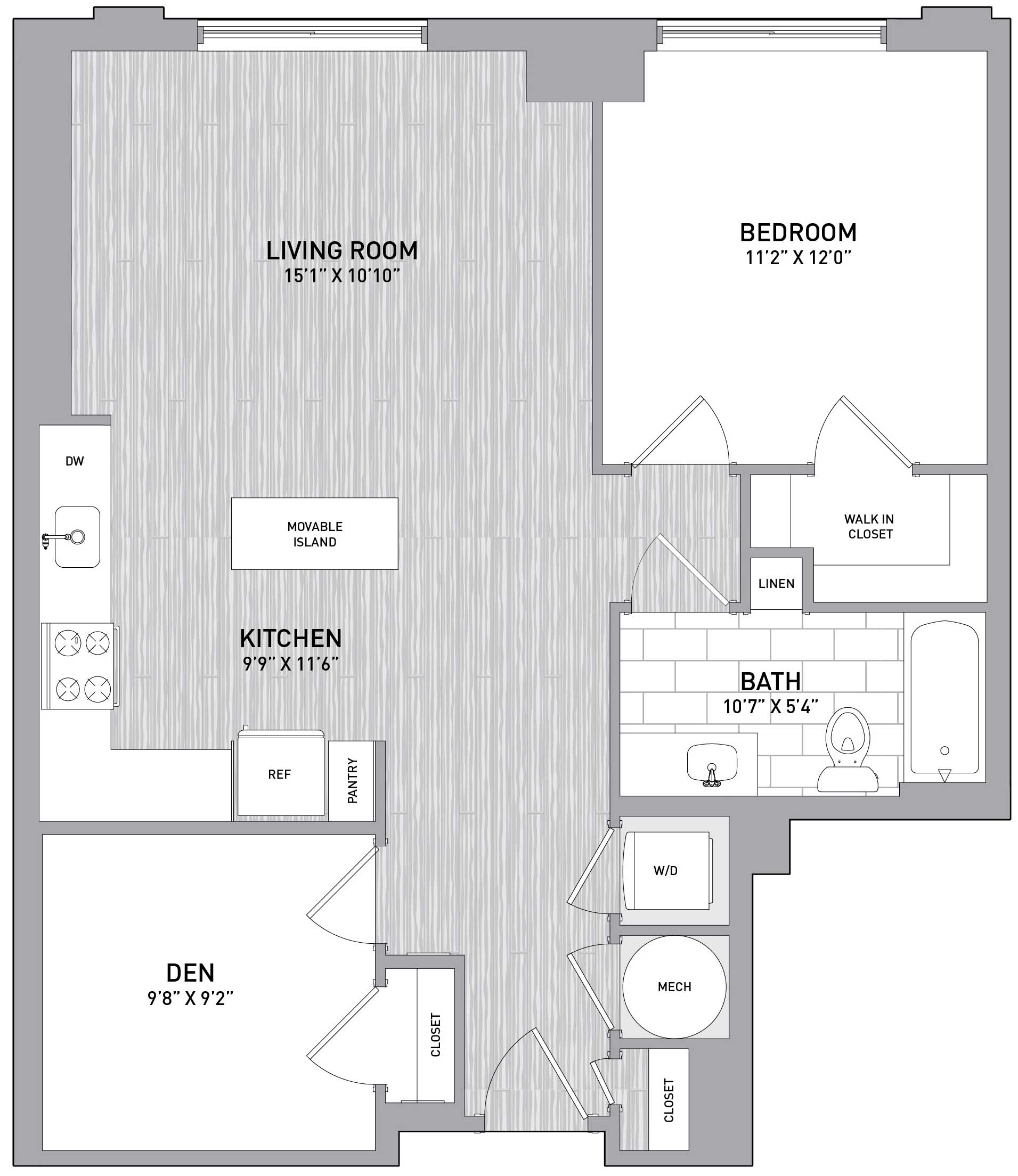 Floorplan Image of unit 151-1217