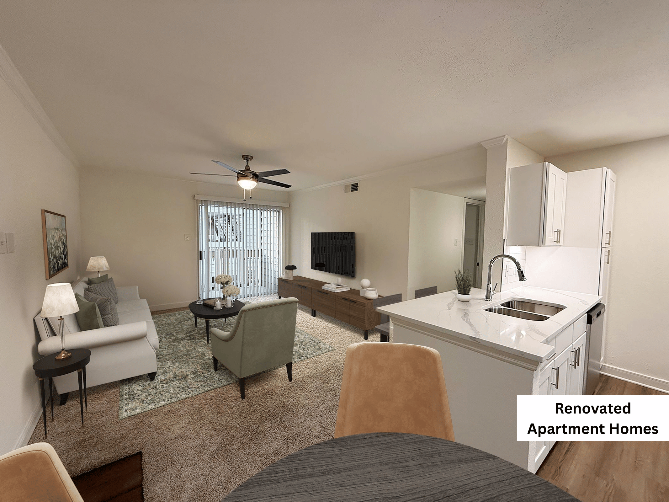 Renovated Living Room