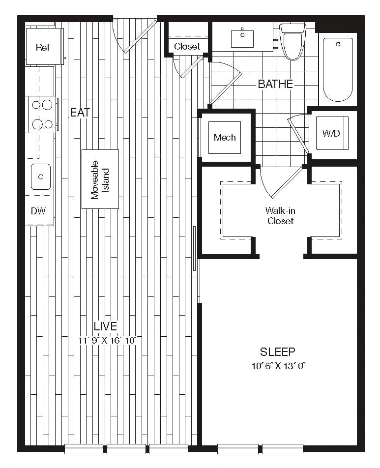 Apartment 27-307 floorplan