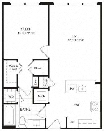 Apartment 29-419 floorplan
