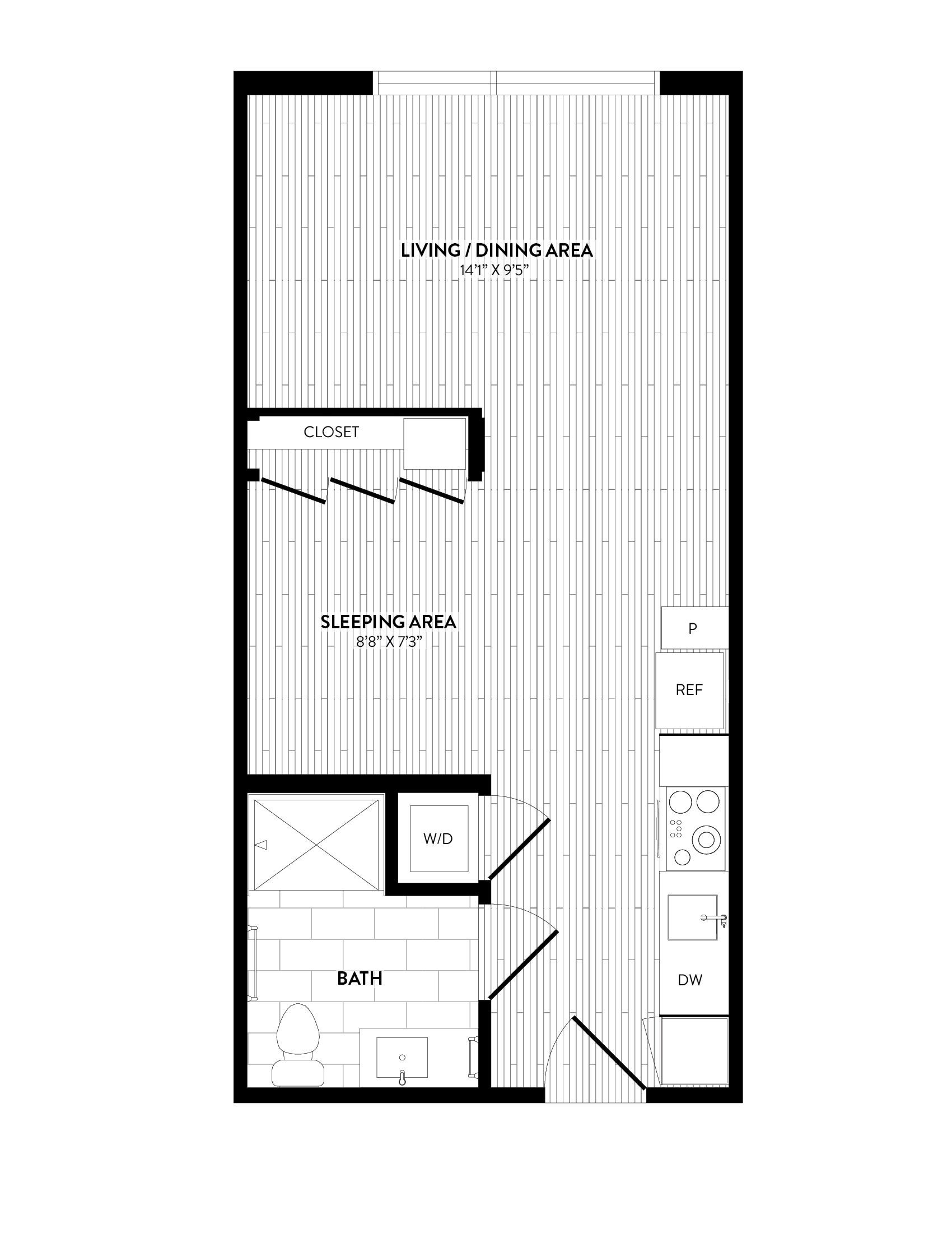 APT. A-202 floor plan thumb