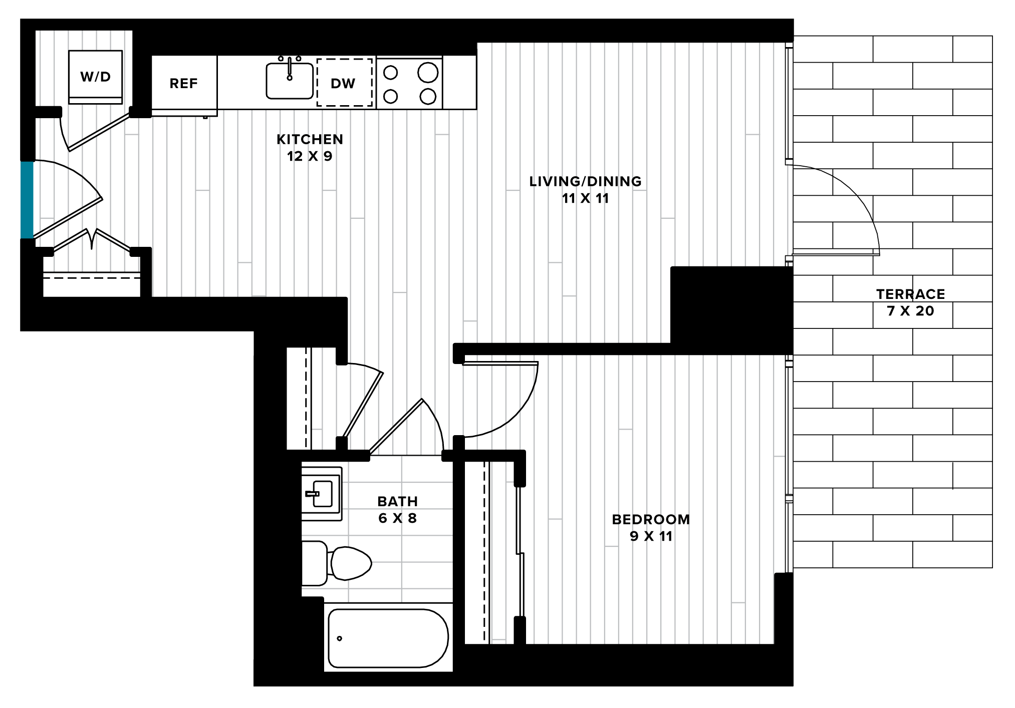 floorplan image of unit 0312
