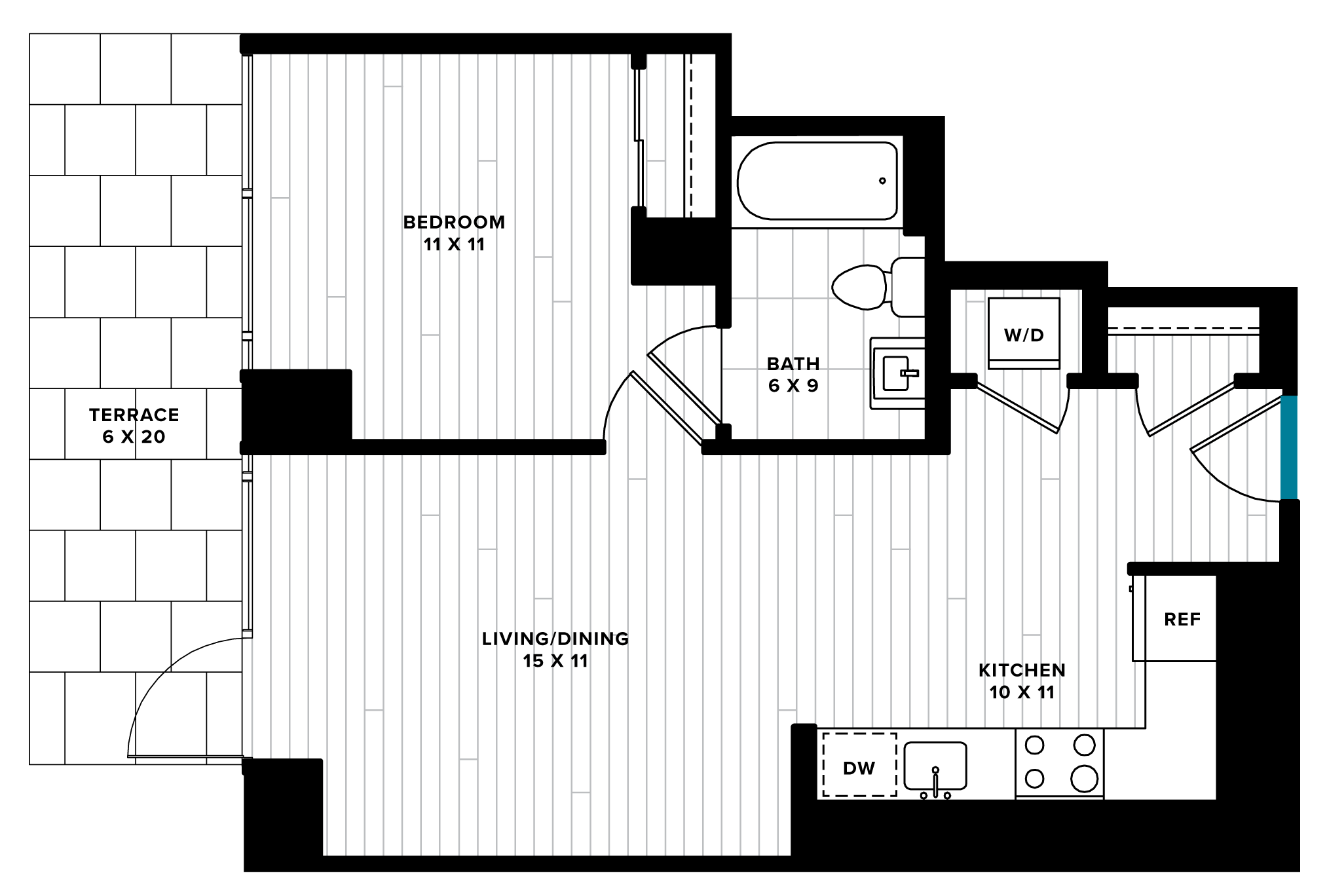 floorplan image of unit 0313