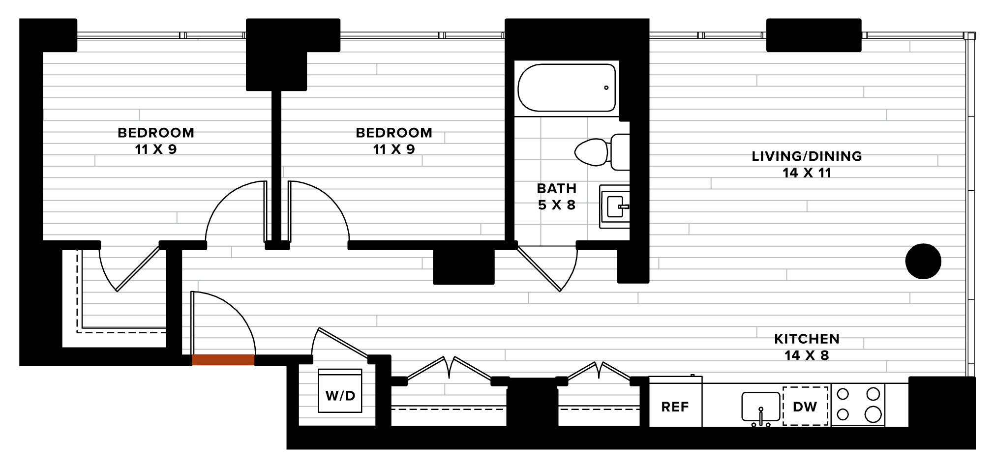 floorplan image of unit 0301