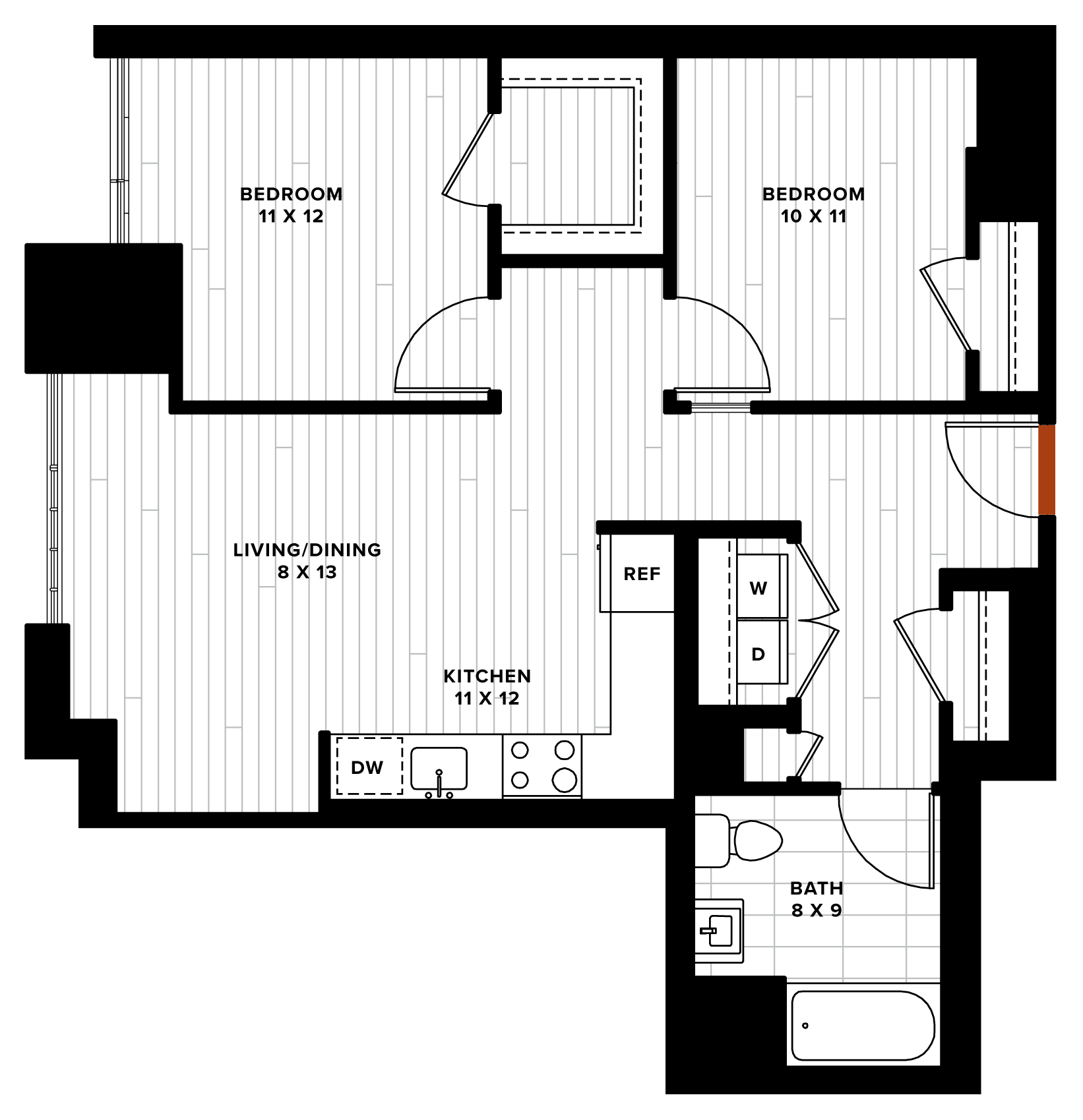 floorplan image of unit 1012