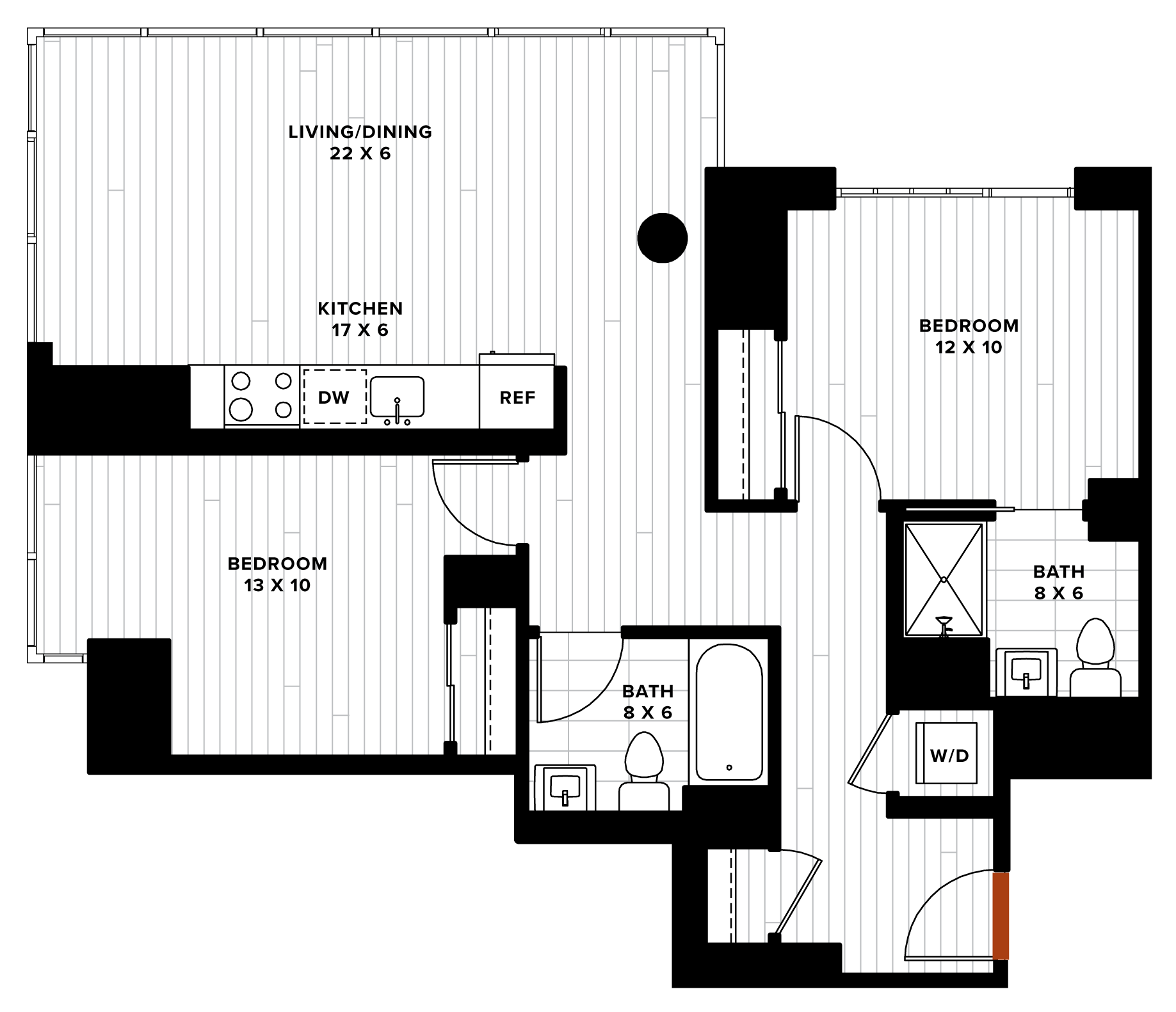 floorplan image of unit 0919
