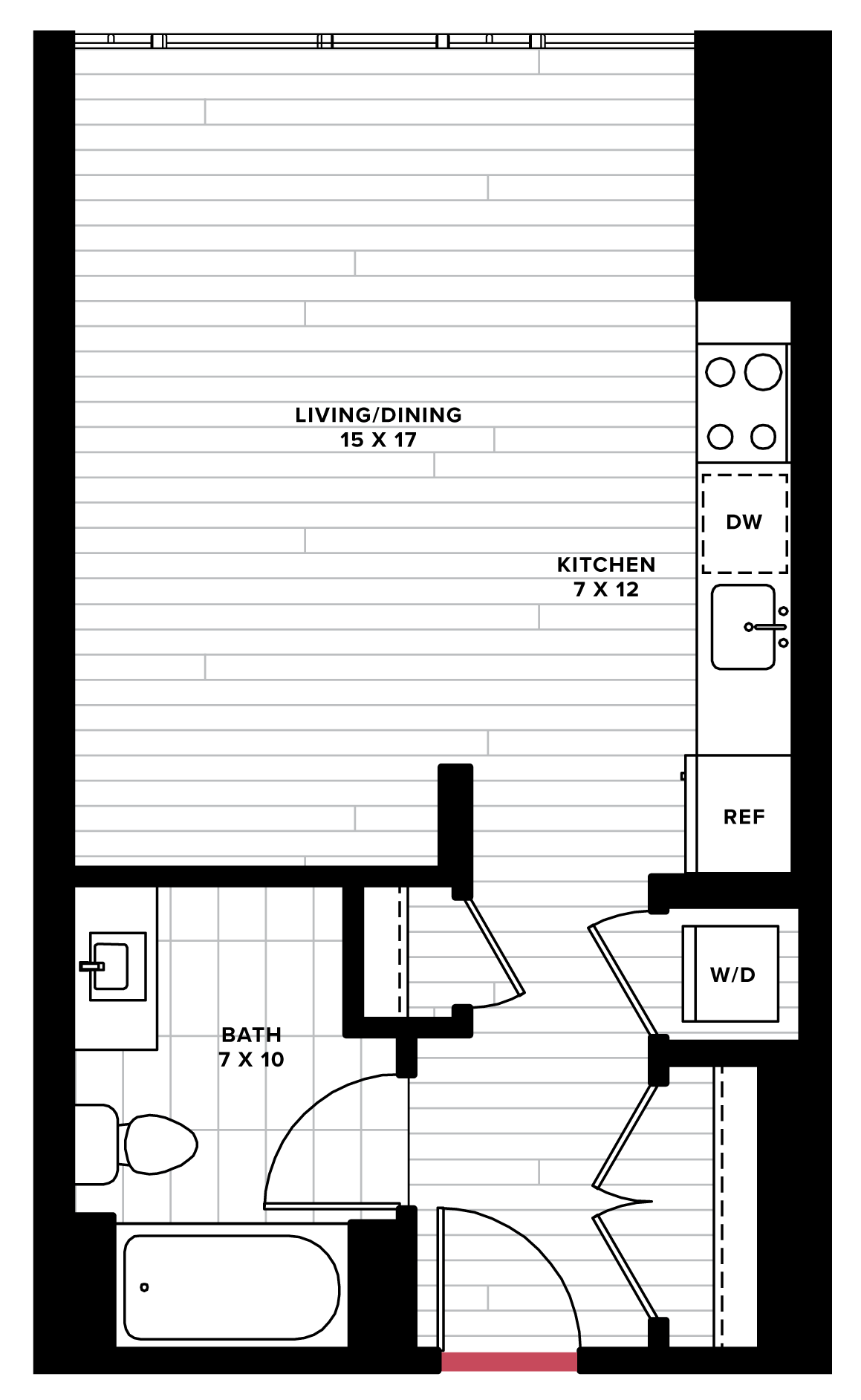 floorplan image of unit 0710