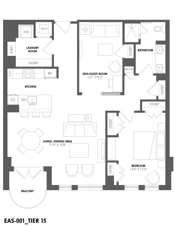 Apartment 303 floorplan