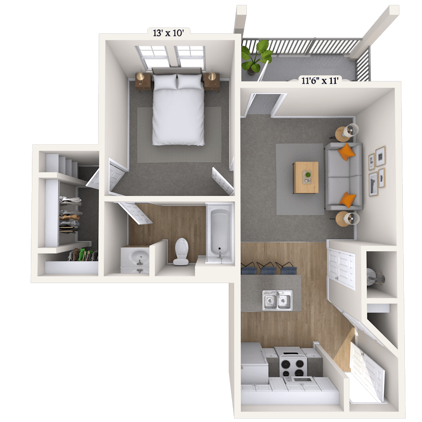 Floorplan image of unit 840
