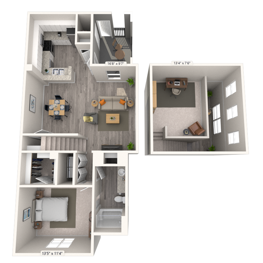 Floorplan image of unit 7501TN