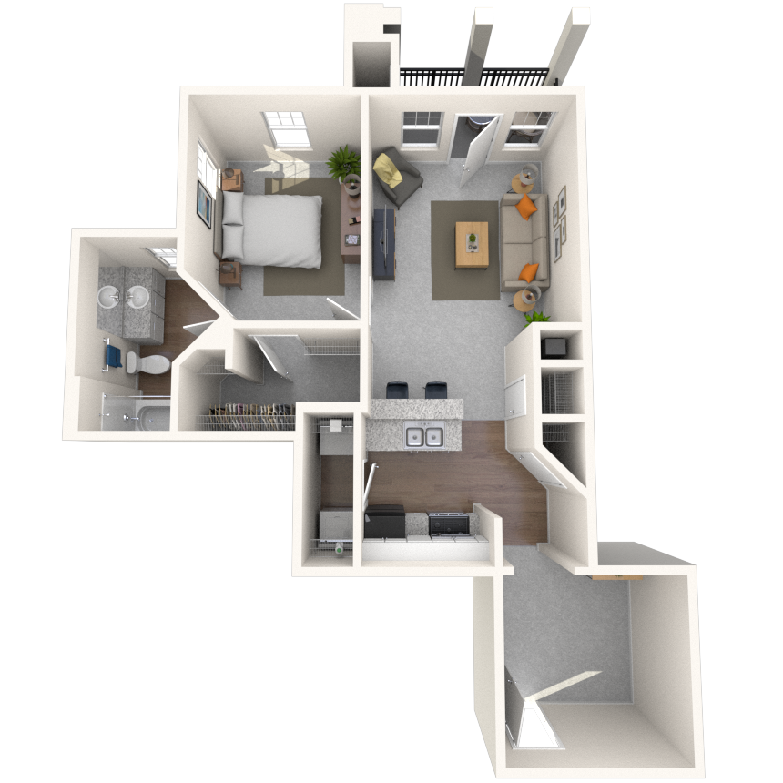 Floorplan image of unit 501