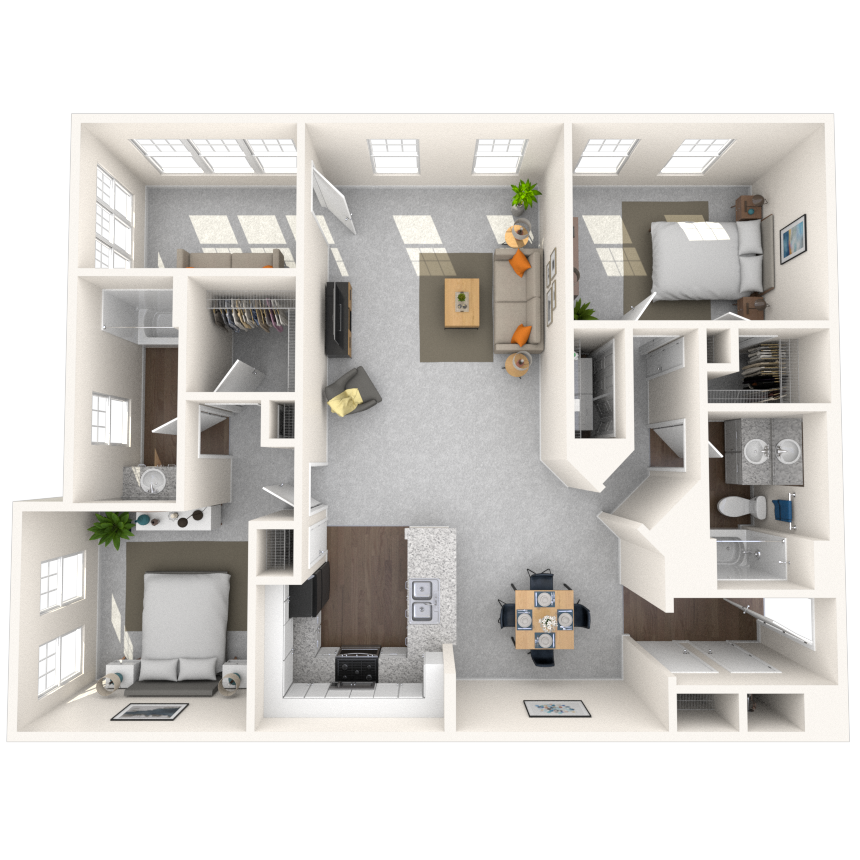 Floorplan image of unit 716