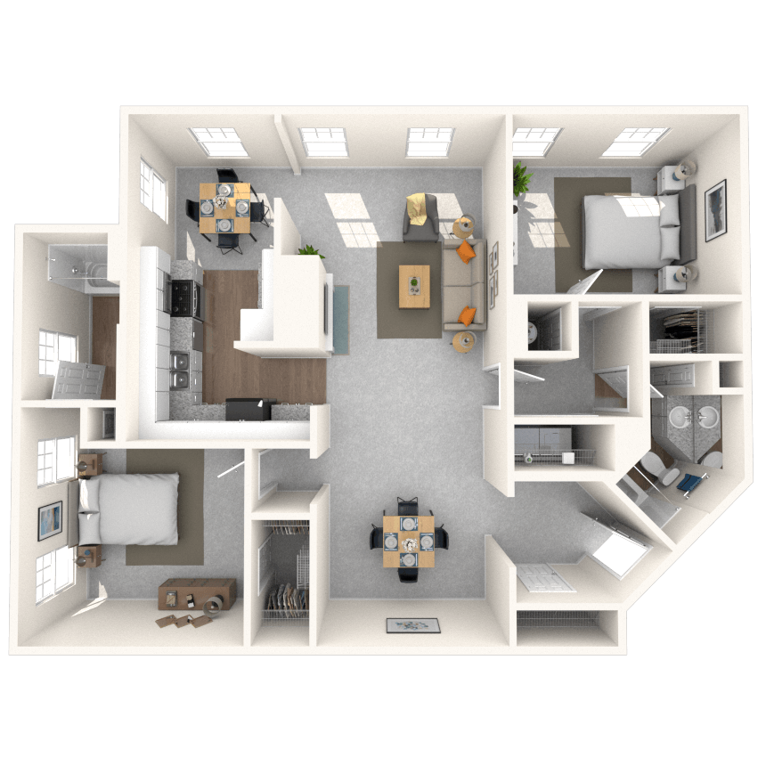 Floorplan image of unit 1521