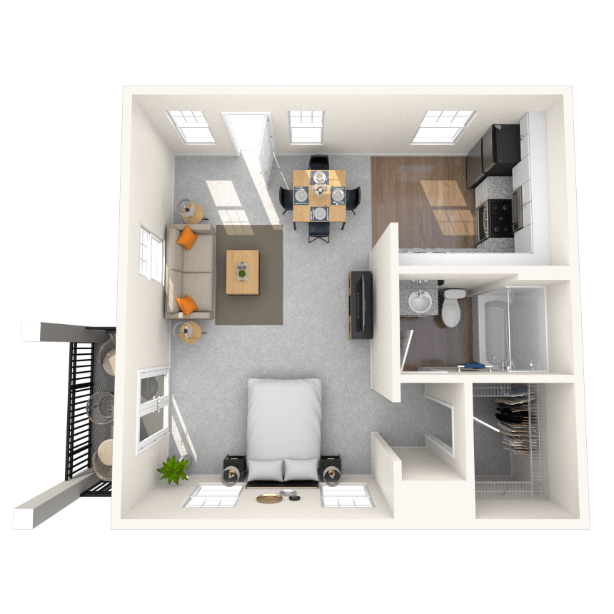 Floorplan image of unit 403