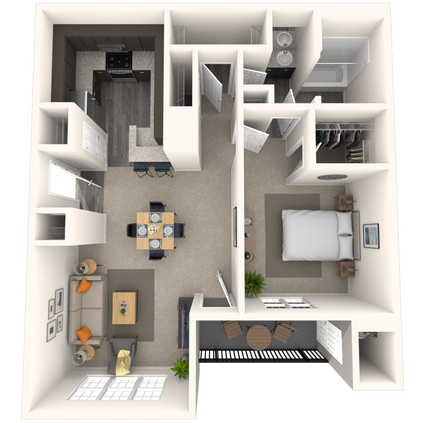 Floorplan image of unit 7012GT2