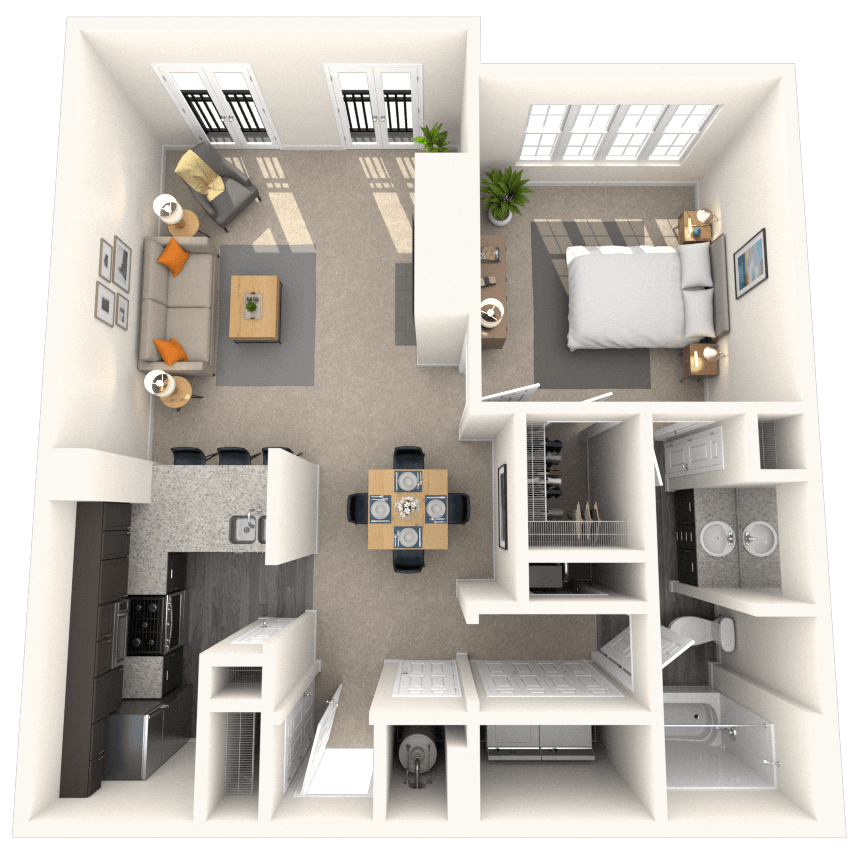 Floorplan image of unit 4864CV2