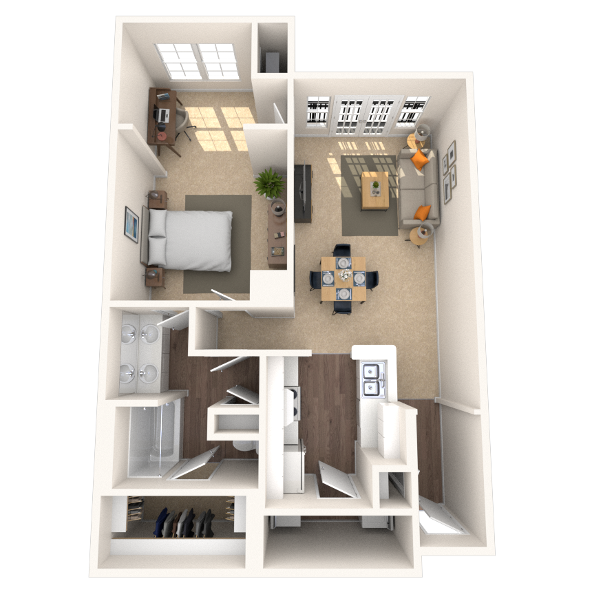 Floorplan image of unit 133
