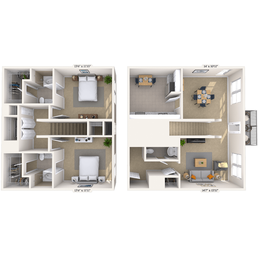 2 Bedroom Apartment – 4403 Northside Pkwy. #259, Atlanta, GA 30327