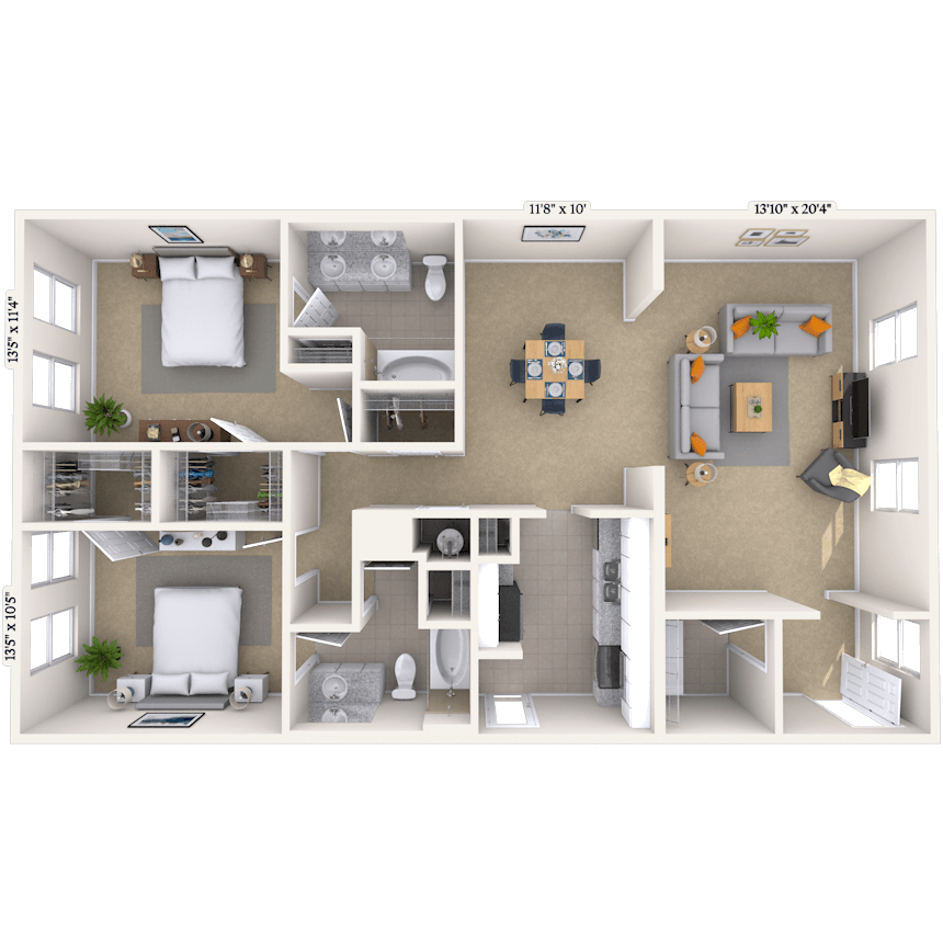 Floorplan image of unit 310