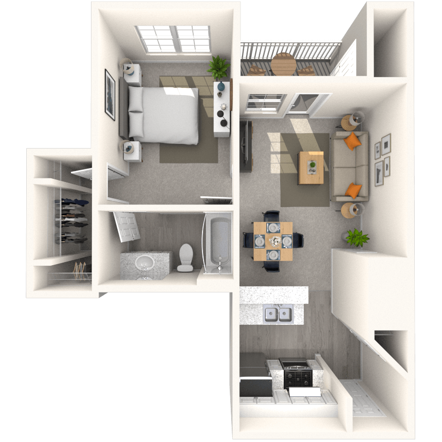 Floorplan image of unit 1374