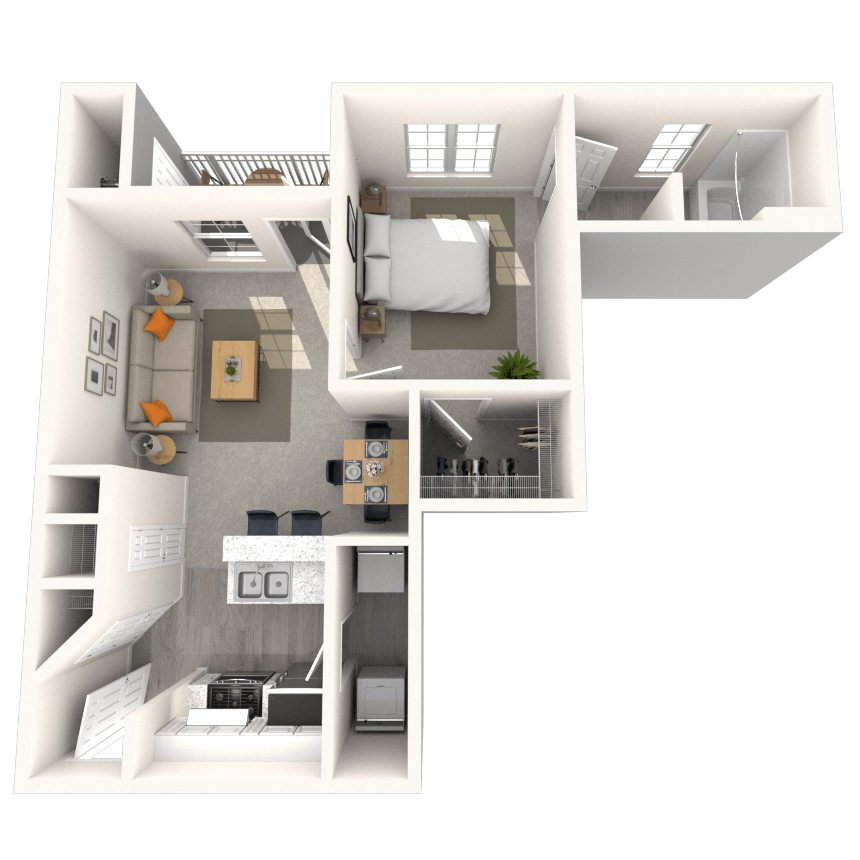 Floorplan image of unit 917