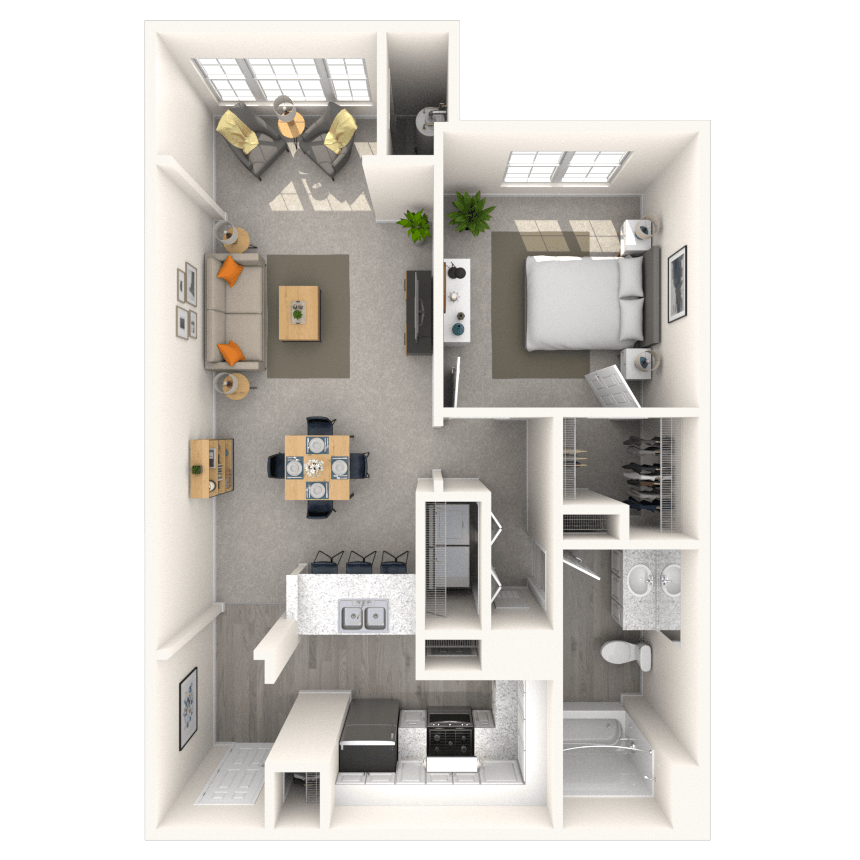 Floorplan image of unit 1557