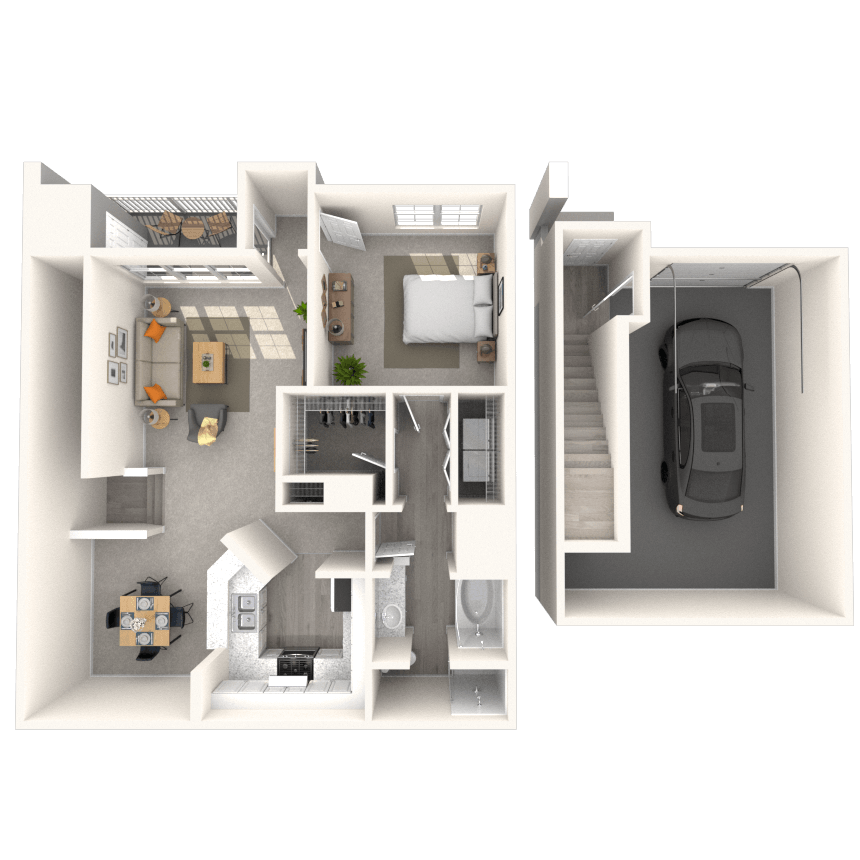 Floorplan image of unit 114