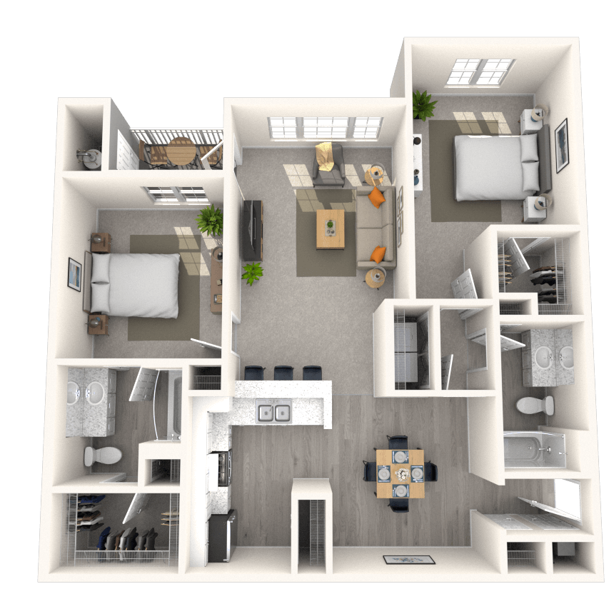 Floorplan image of unit 1228