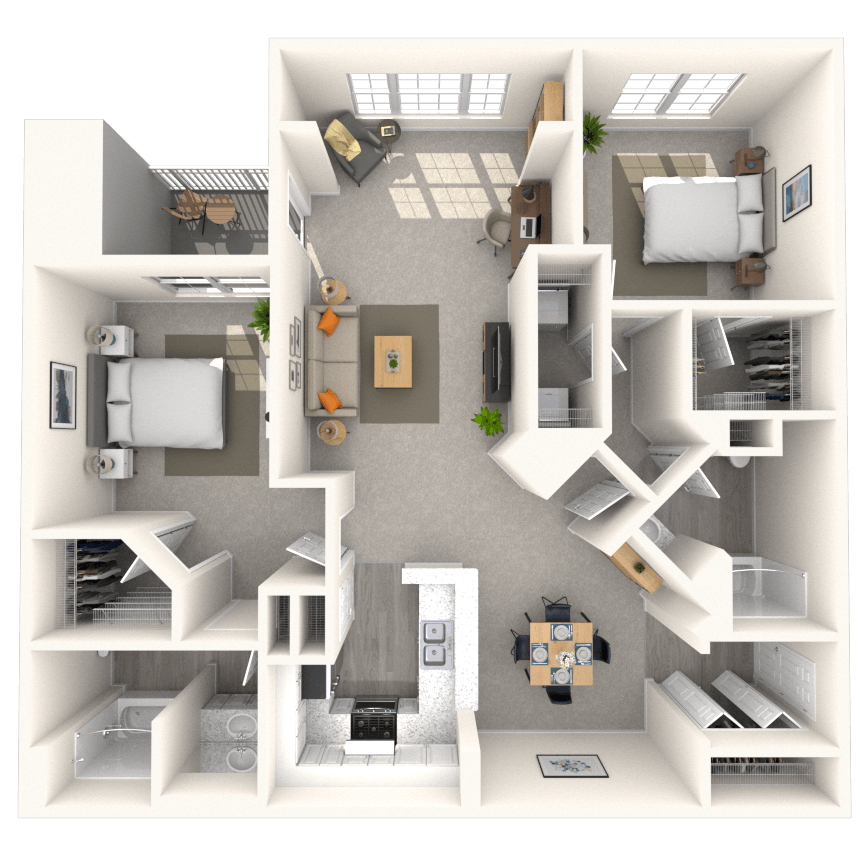 Floorplan image of unit 1302