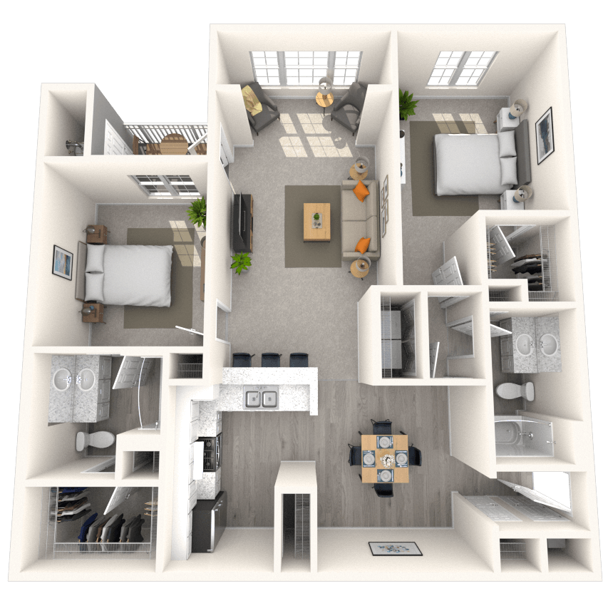 Floorplan image of unit 142