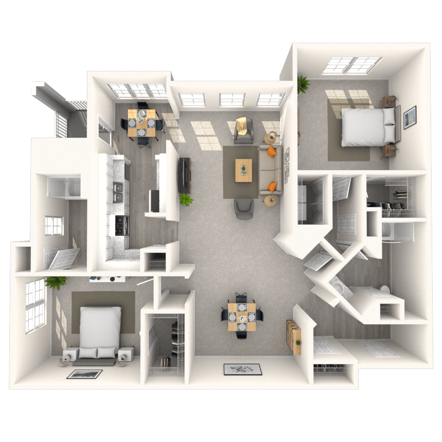 Floorplan image of unit 1561