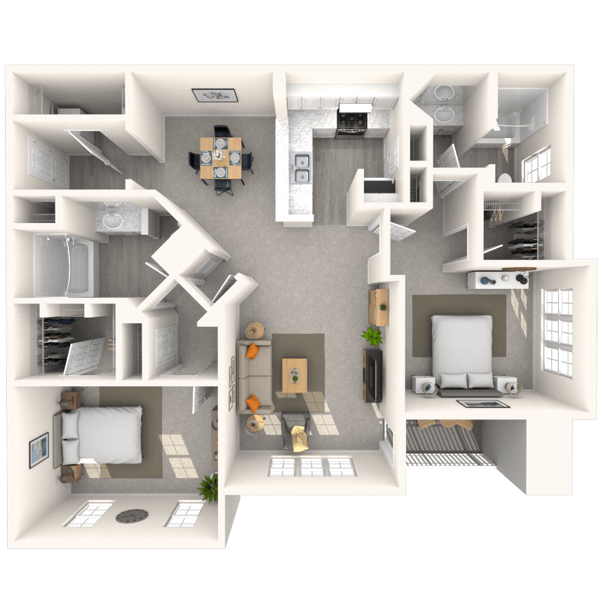 Floorplan image of unit 714