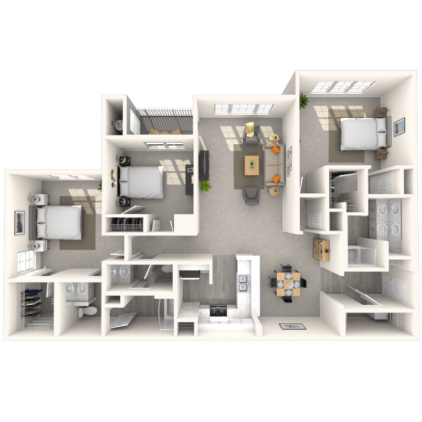 Floorplan image of unit 1175