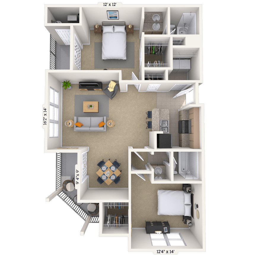Floorplan image of unit 10310
