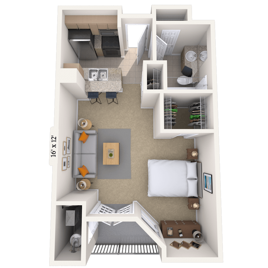 Floorplan image of unit 1408