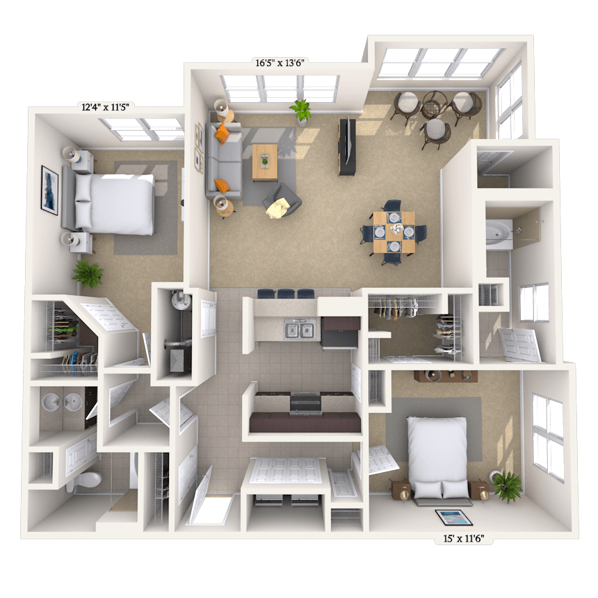 Floorplan image of unit 830