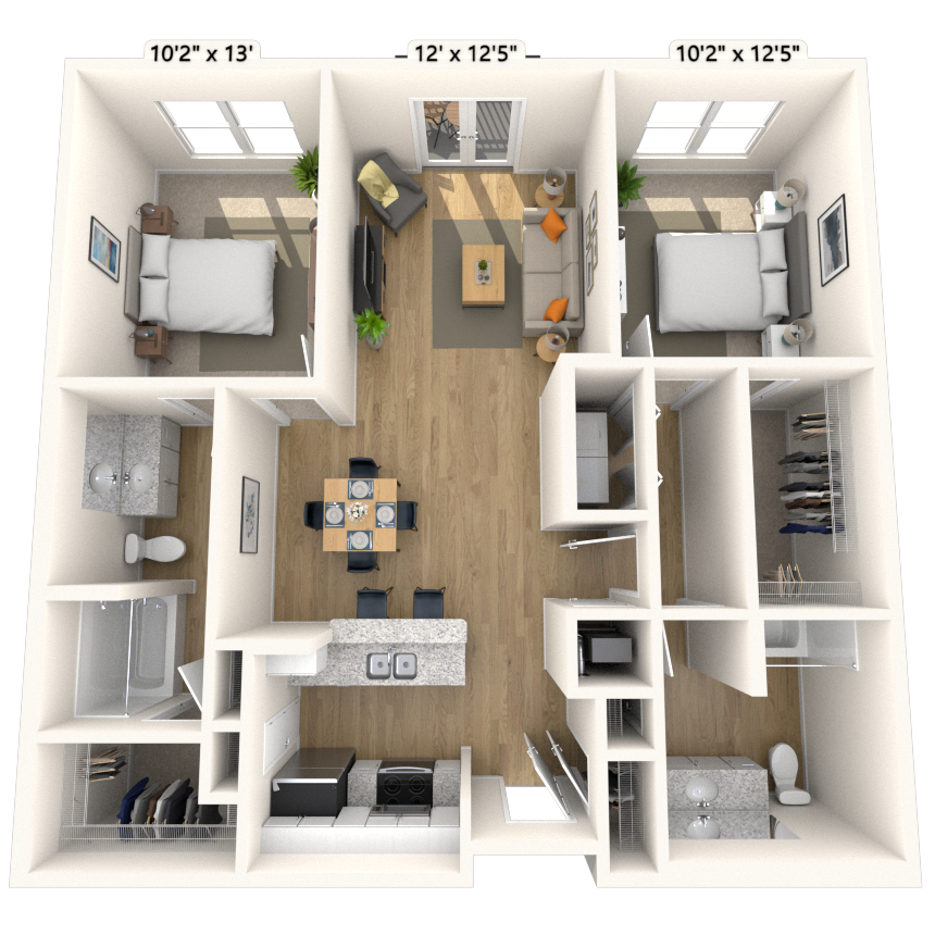 Floorplan image of unit 2111P3