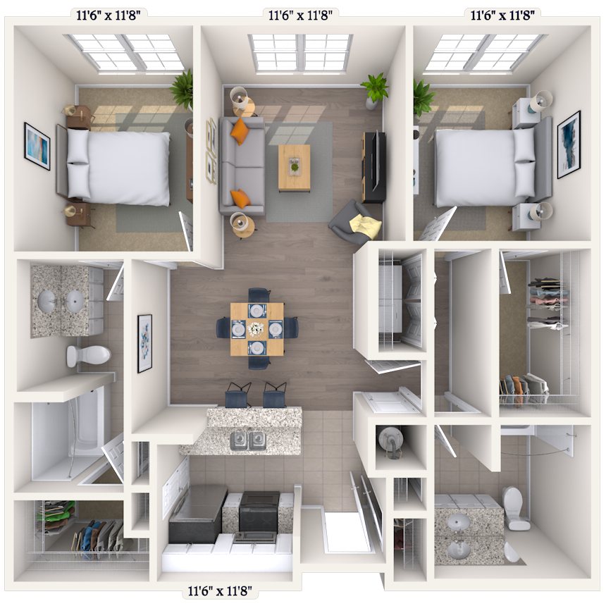 Floorplan image of unit 2412P3