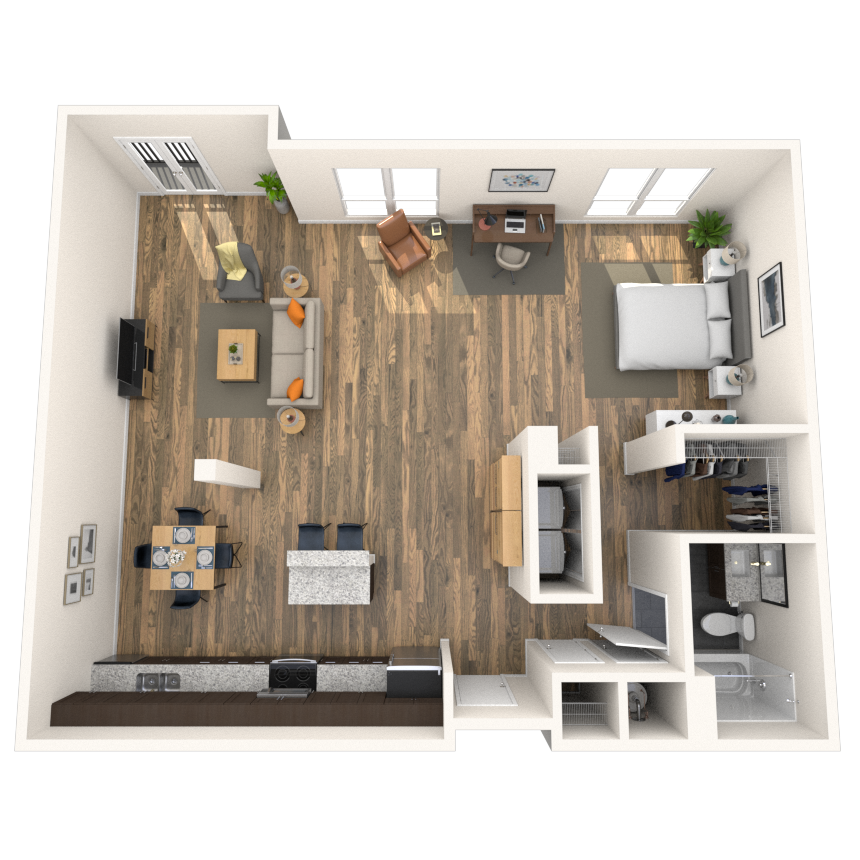 Floorplan image of unit 2404