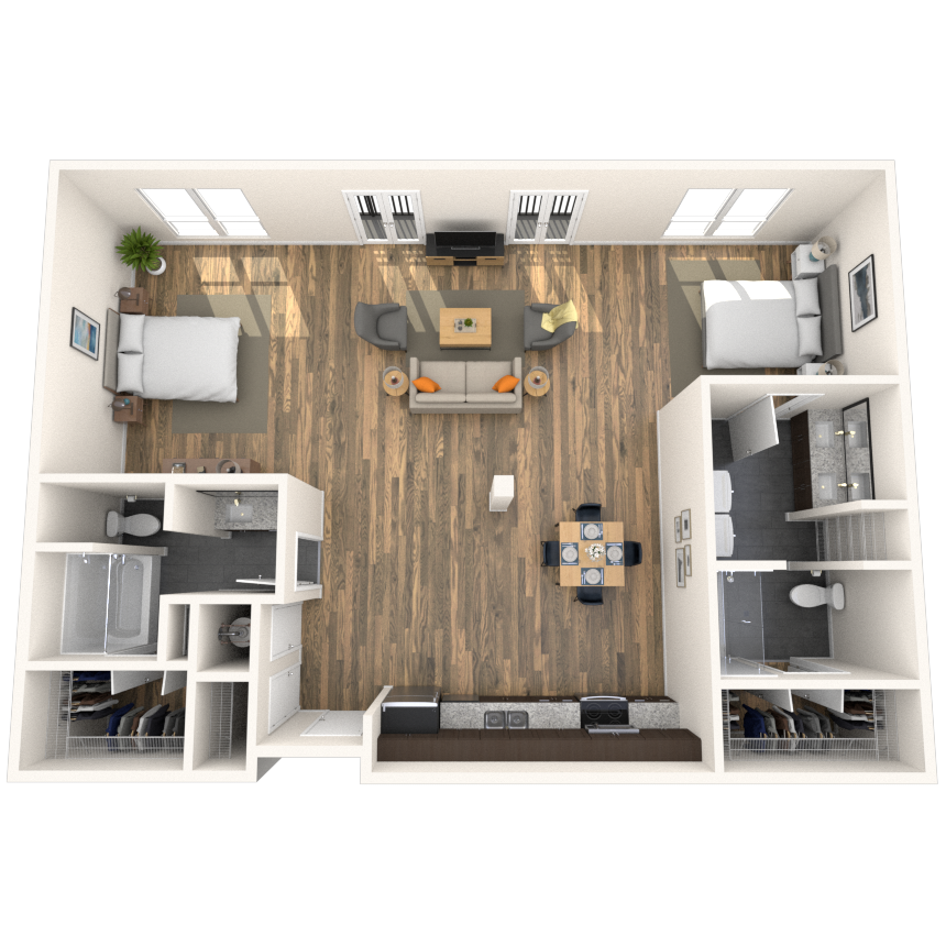 Floorplan image of unit 1102