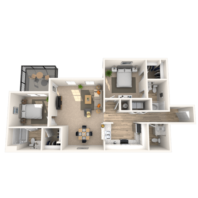 Floorplan image of unit 3202