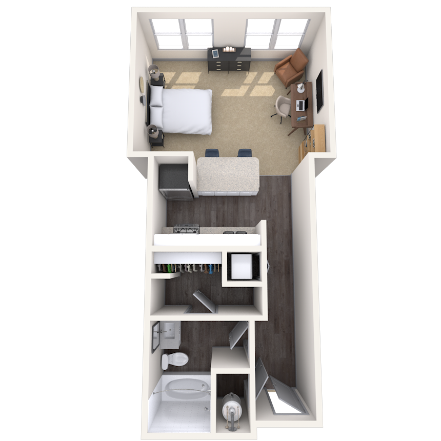 Floorplan image of unit 2223