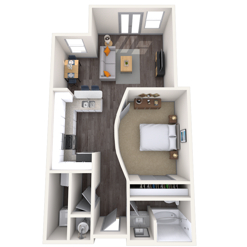 Floorplan image of unit 2319