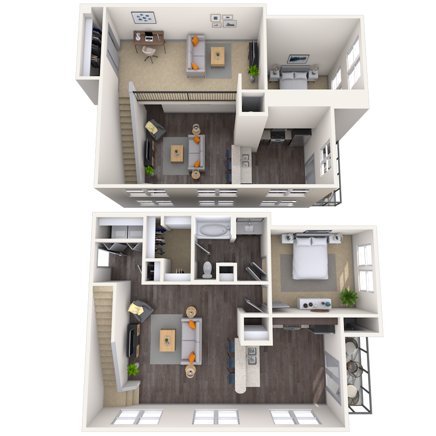 Floorplan image of unit 2425