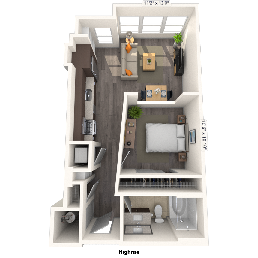 Floorplan image of unit 1806